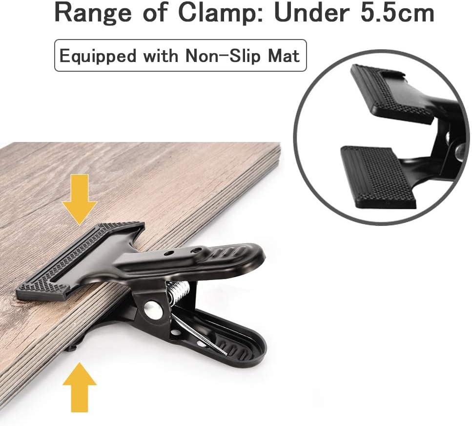 Backdrop Spring Clamps – 6 Pack of 4″ Heavy Duty Clips for Photography Backgroun