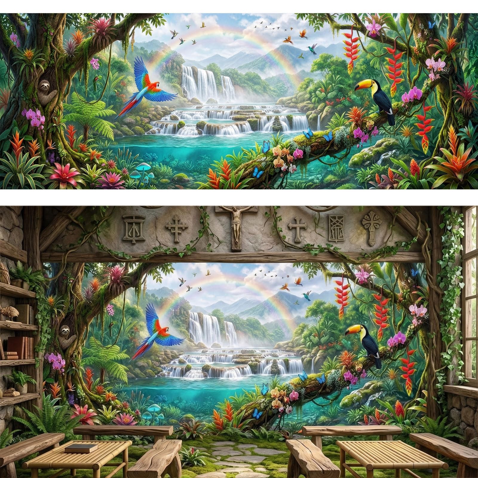 2026 VBS School Backdrop Party Extra Large Decorations for Photoshoot 18X6 FT…