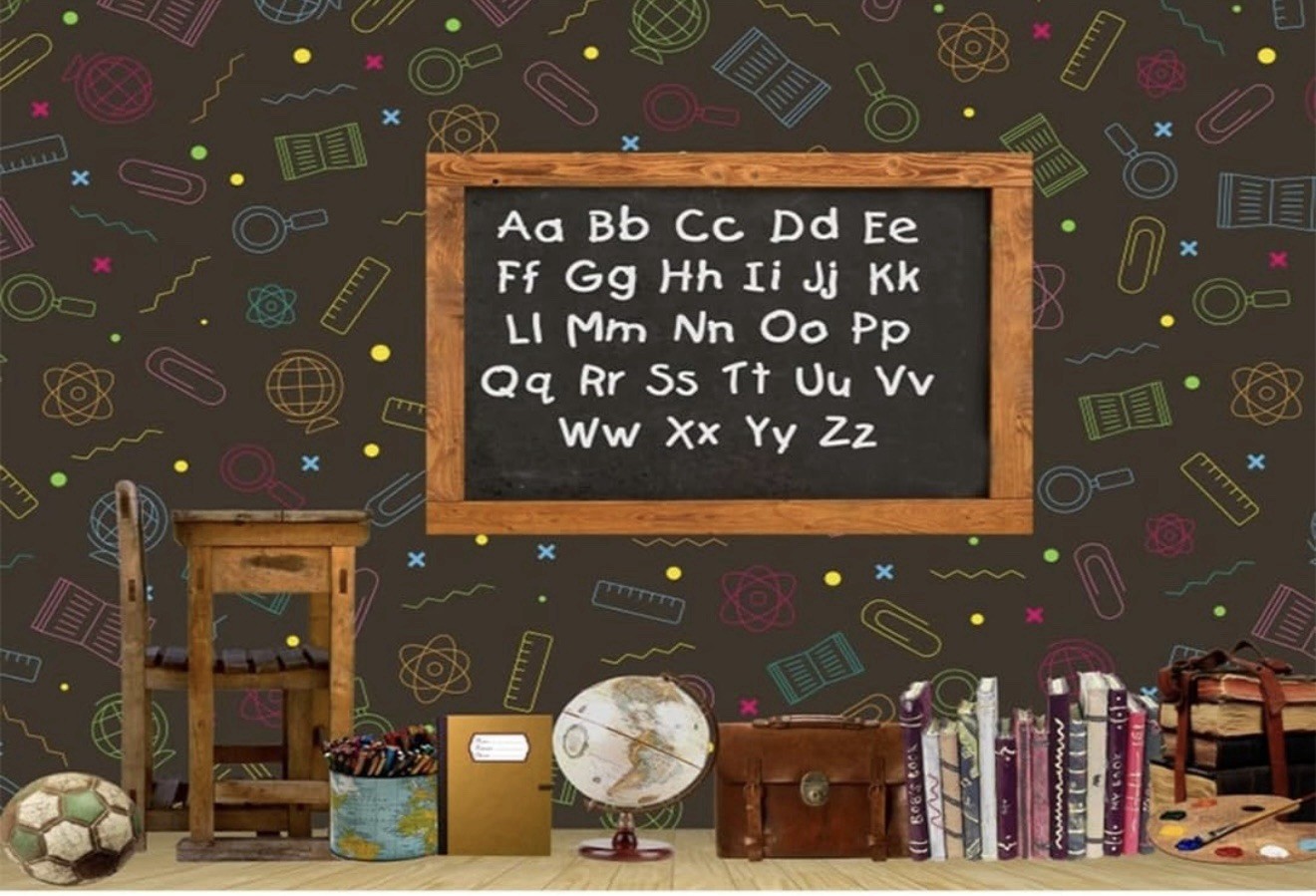 First Day Of School Backdrop/Banner~Humongous~ 9.75 X 8.16 ft~NEW~FAST SHIPPING!