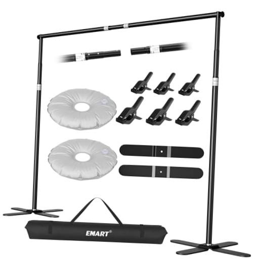 Pipe and Drape Backdrop Stand Kit 10x10ft, Heavy Duty Back Drop 10×10FT