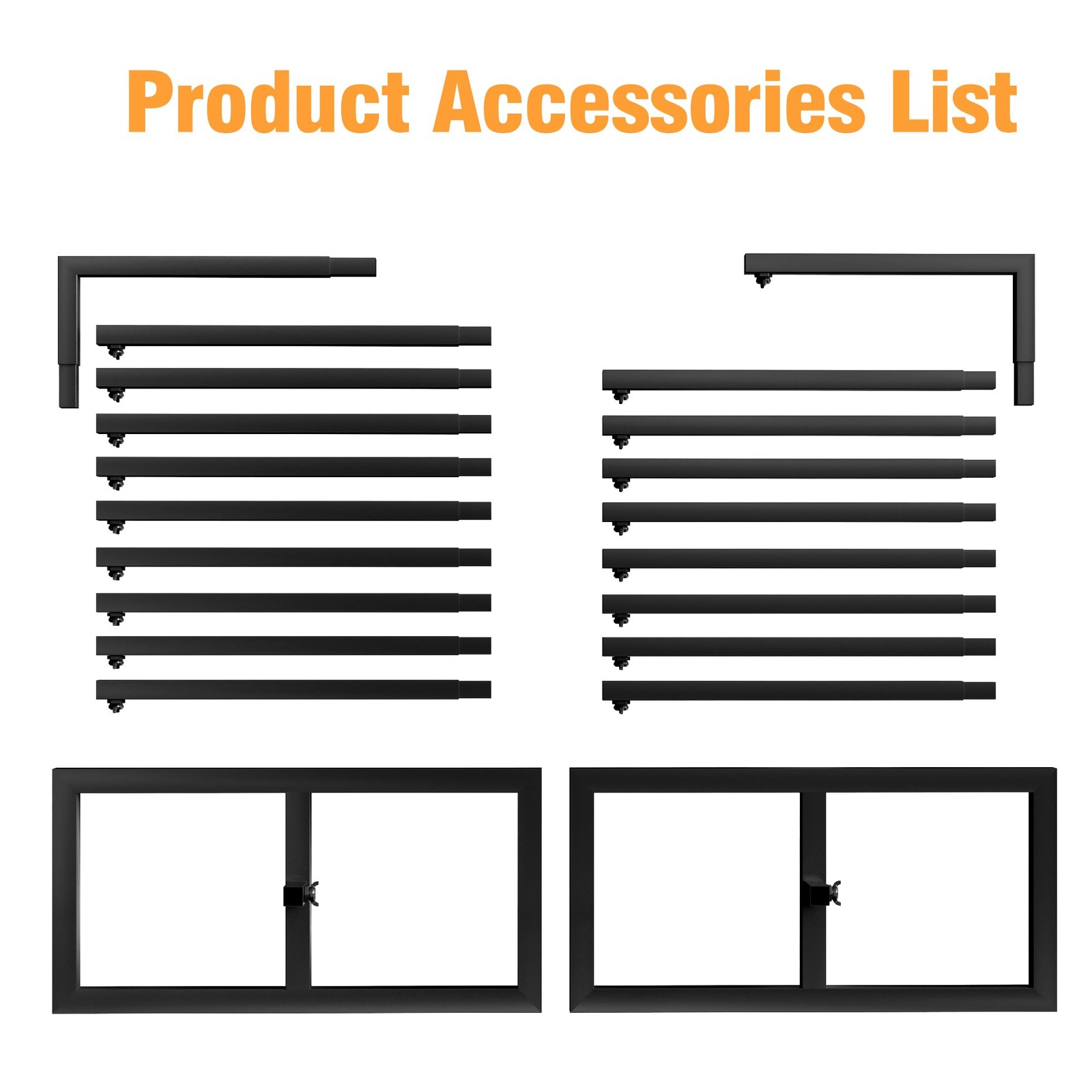 Heavy Duty Backdrop Stand 8ft x 8ft Black Pipe and Drape Backdrop Stand Kit A…