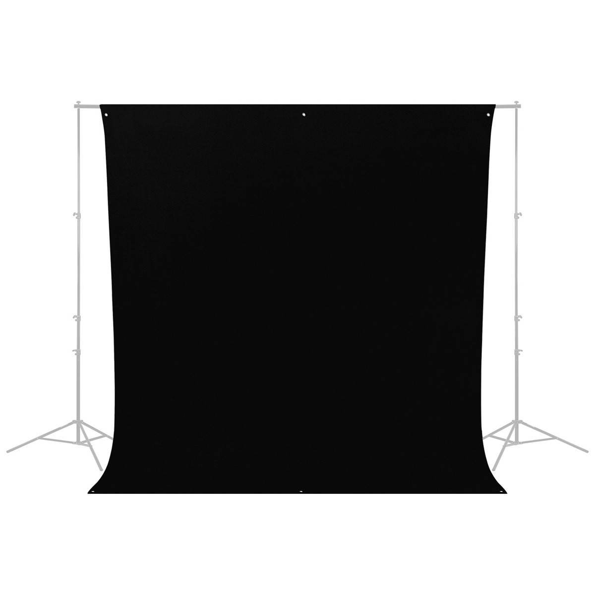 Westcott 9×10′ Wrinkle Resistant Cotton Background, Rich Black