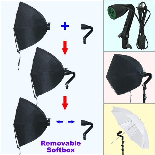 Photography Lighting Muslin Backdrop Stand Studio Light Kit New Studio