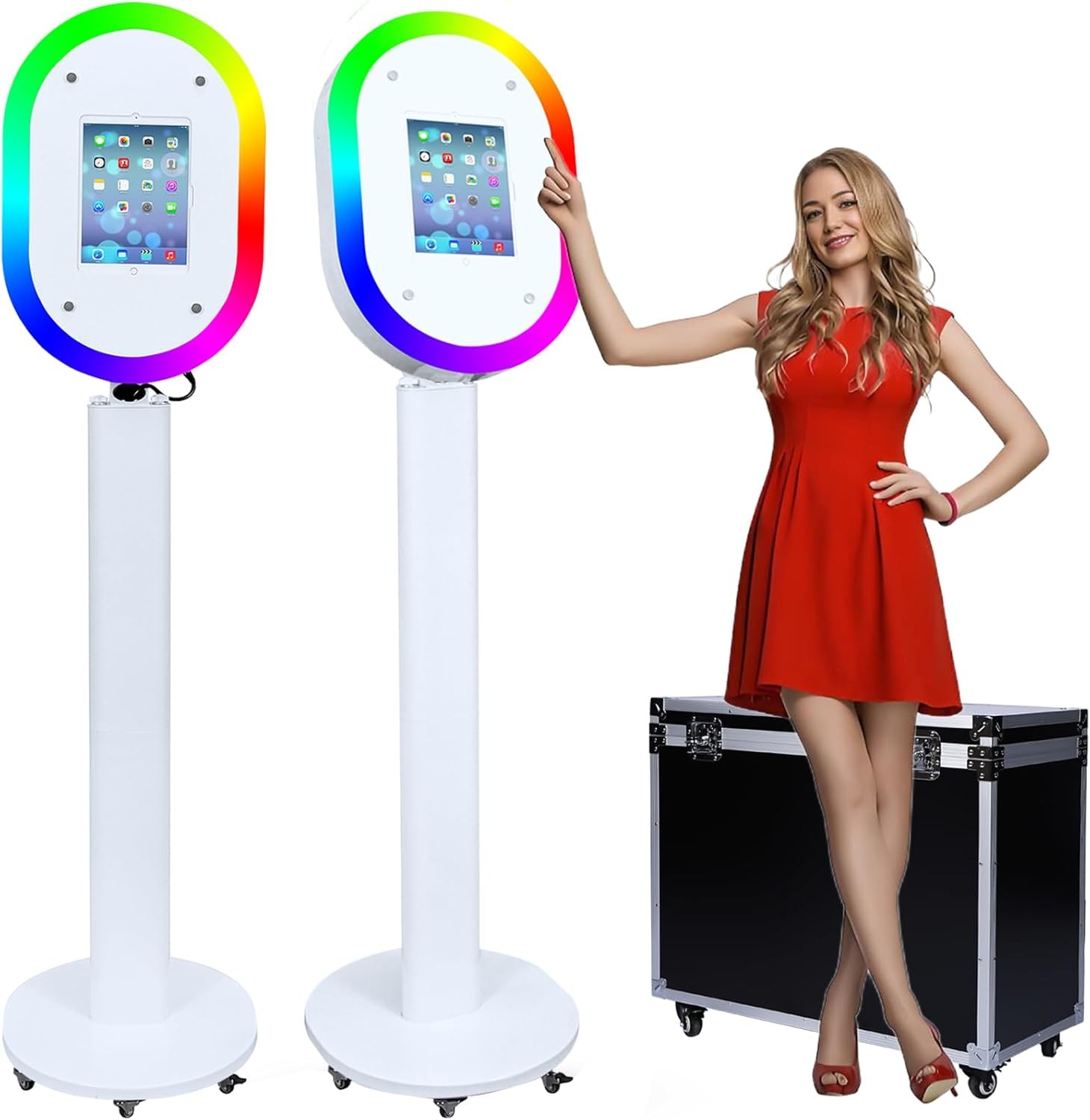 Portable Photo Booth for Any iPad Metal Shell Selfie Station Photobooth Machine
