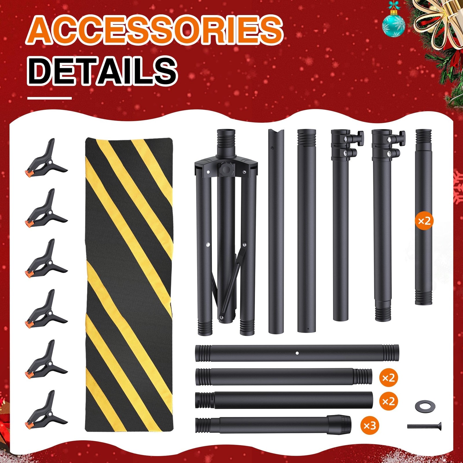 8×5.3ft Portable T-Shape Backdrop Stand Support Kit for Photography Studio