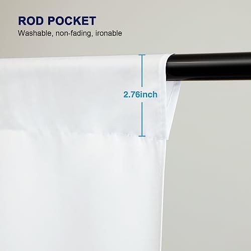 10 x 7 FT Backdrop Background for Photography, Professional 7 X 10 FT White