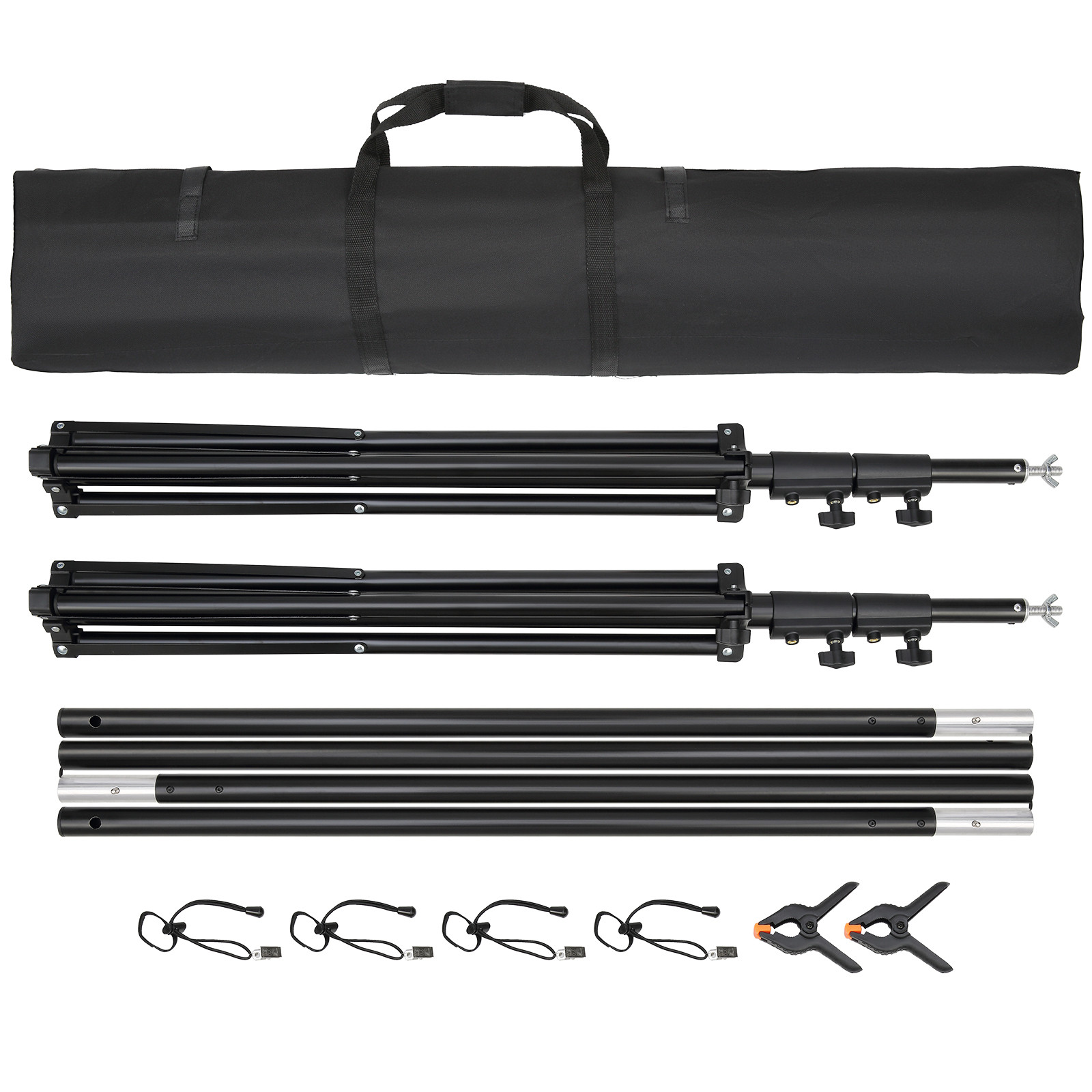 Backdrop Stand Background Stand Kit 5×6.5-12×10 ft for Party & Photo Studio