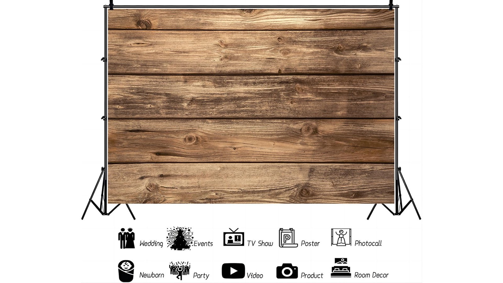 YYNXSY 7x5FT Rustic Wood Wall Photography Backdrop