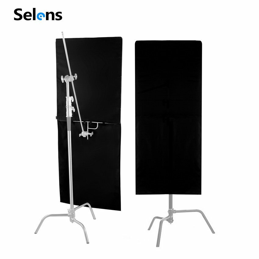 Selens Matte Black Floppy Cutter Fabric for Photography Video Studio 75x188cm