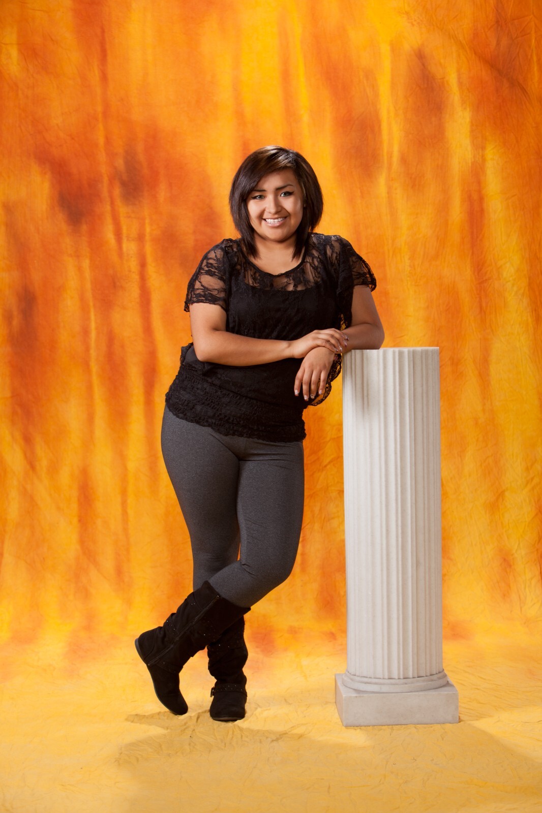 Fire muslin backdrop 10×20 with grummets