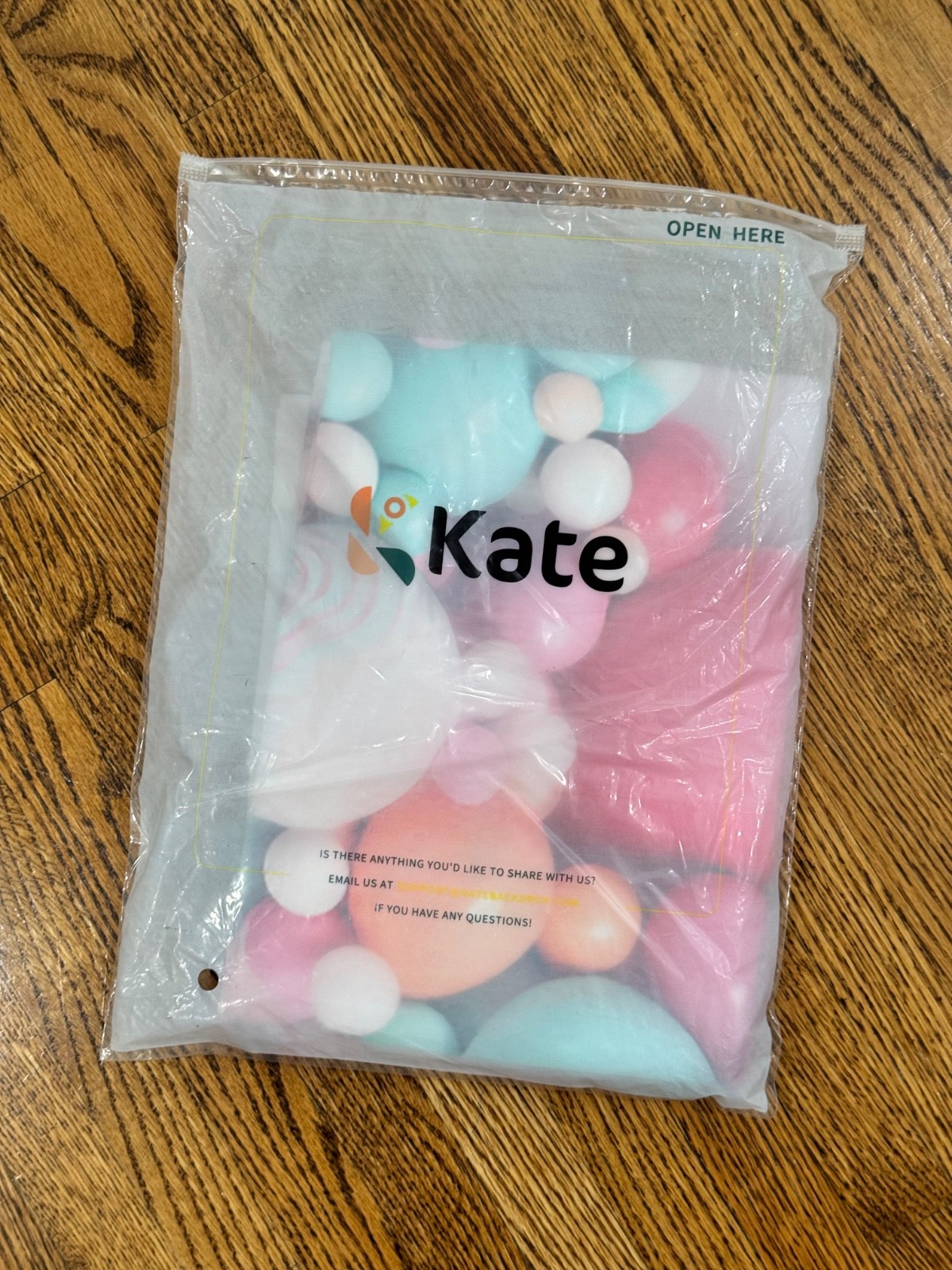 Pink Balloon Arch microfiber photo backdrop by Kate Backdrops 3’x5′, used once