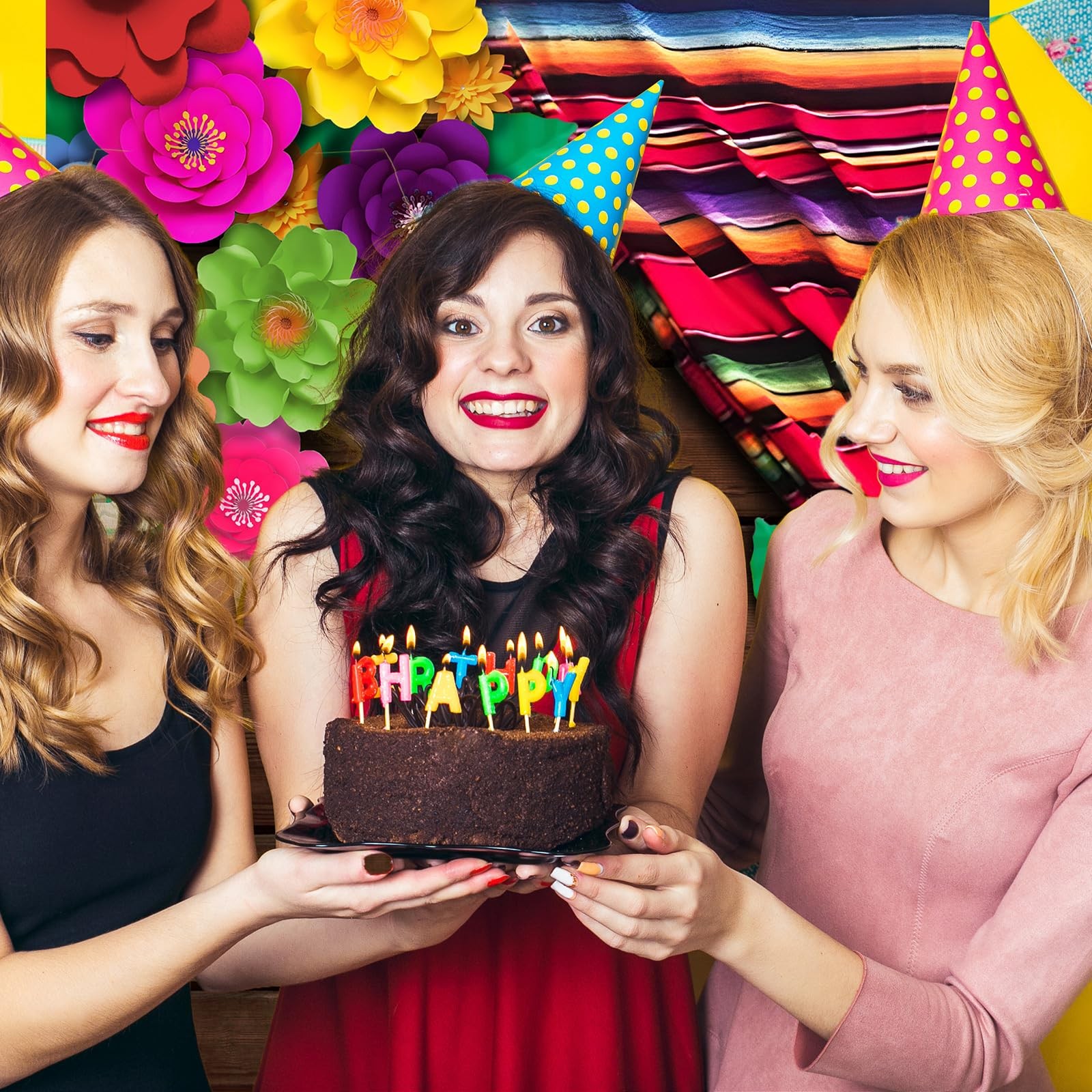 8x5ft Mexican Fiesta Photography Backdrop Cinco De Mayo Party Decorations