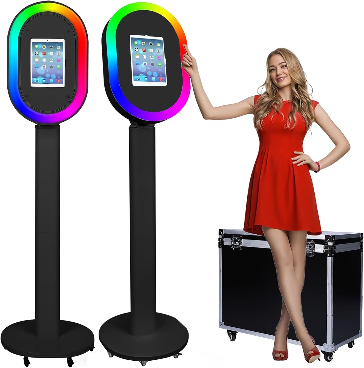 Portable Photo Booth for Any iPad Metal Shell Selfie Station Photobooth Machine