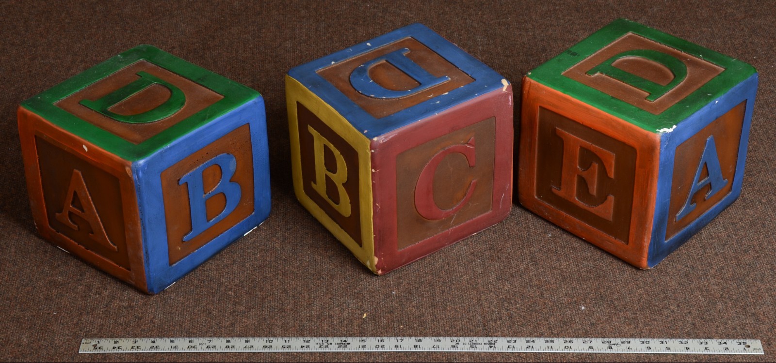 DENNY MANUFACTURING letters Block Prop ~3 Block Set