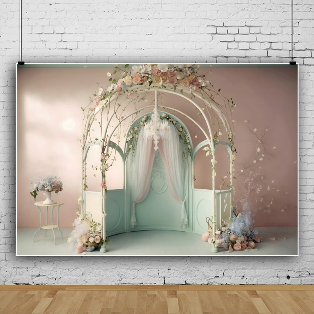 Floral Photography Background Rose Backdrop for Wedding Party Festival Decor