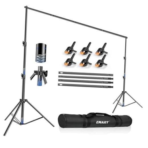 12x10ft(WXH) Backdrop Stand Heavy Duty, Adjustable Backdrop Banner 10x12ft