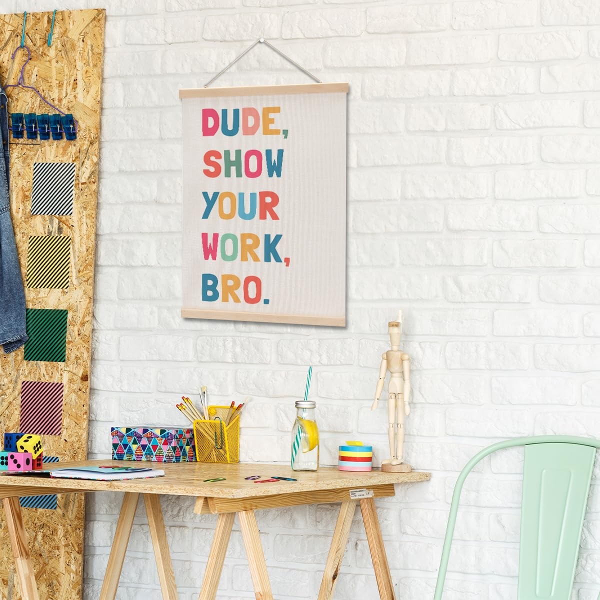 Pykfrhh English Classroom Decor, Retro Canvas Banner, Wall Hanging Decor for …