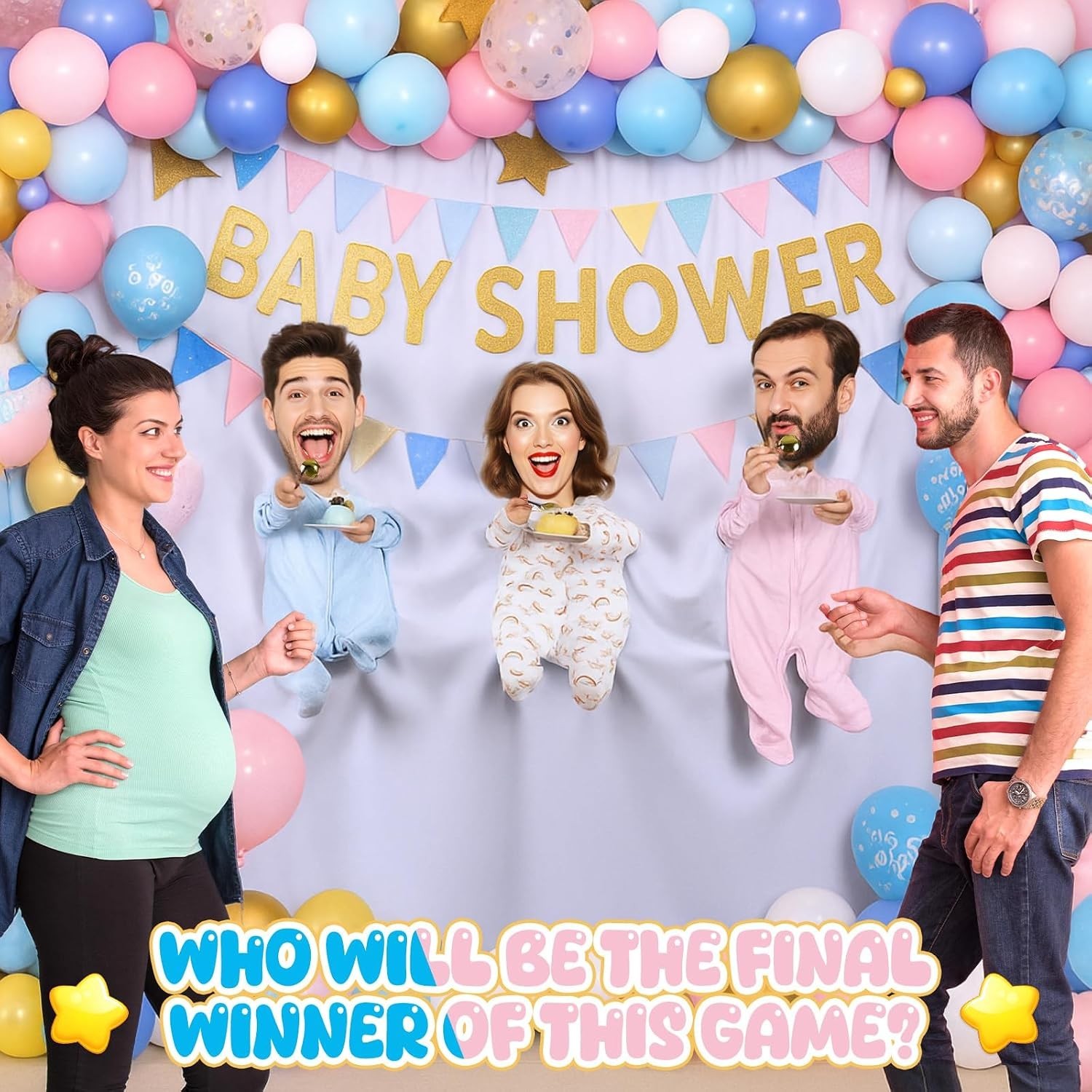 Baby Shower Game Feed Me Baby Funniest Game Ever for Gender Reveals Feed Blin…