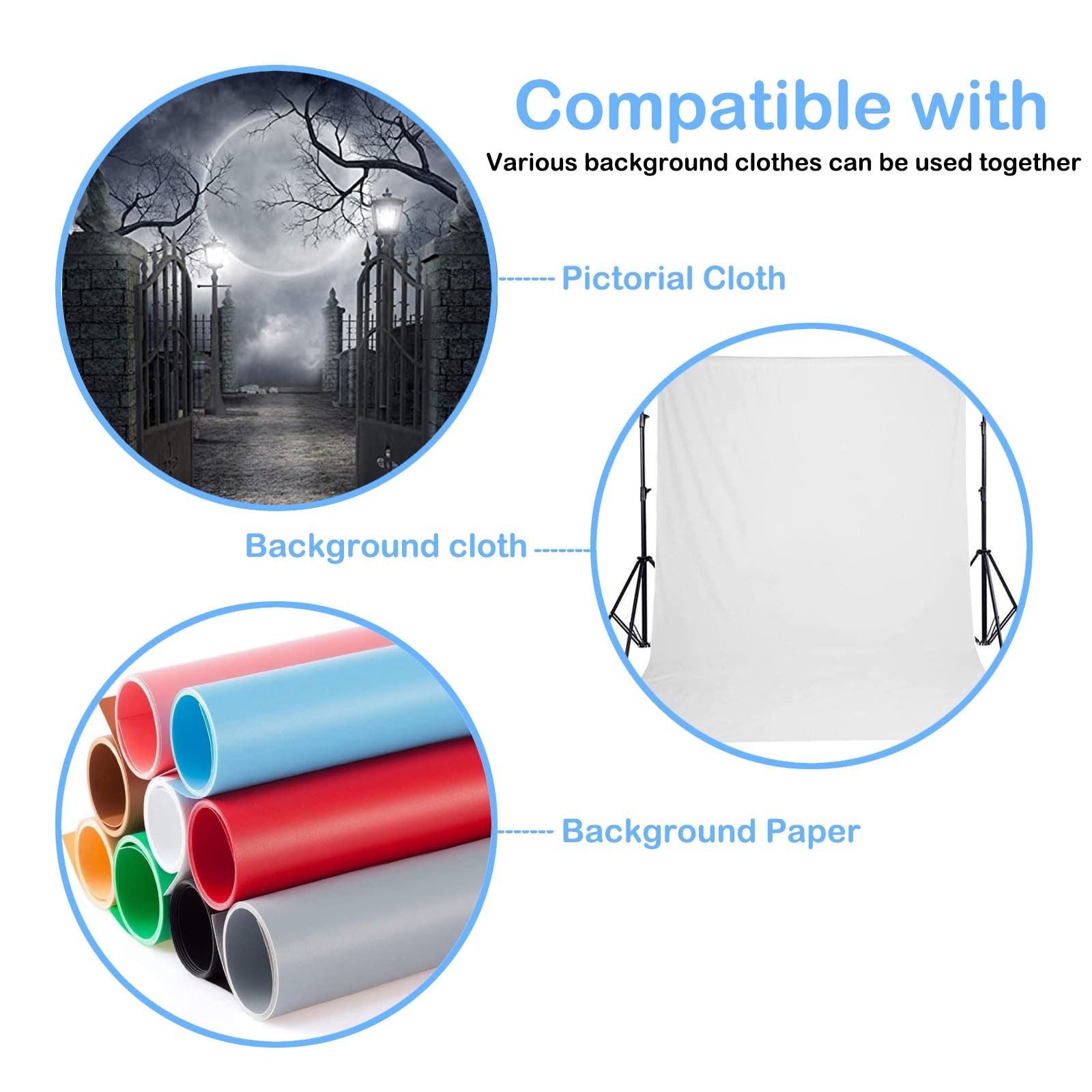 Photography Single Roller Wall Mounting Manual Background Support System, wit…