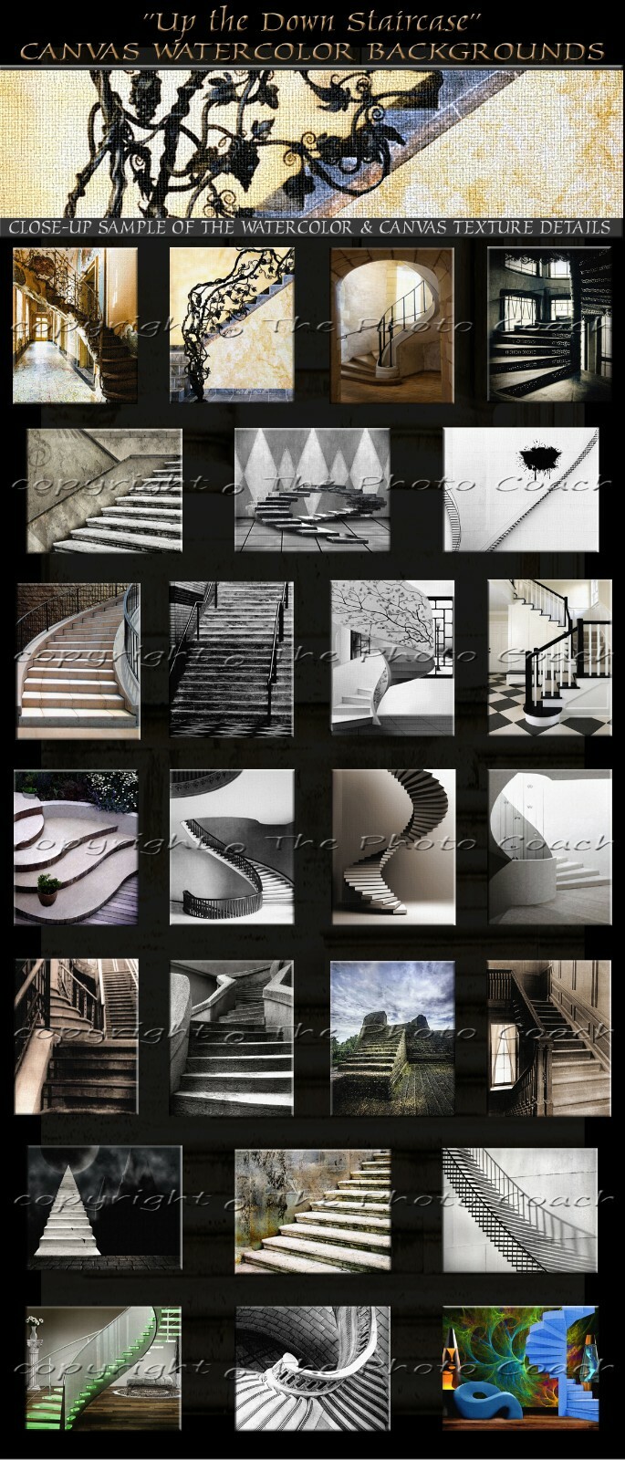 Digital Backdrops Photography Backgrounds A Best Seller Stair Case Collection 1L