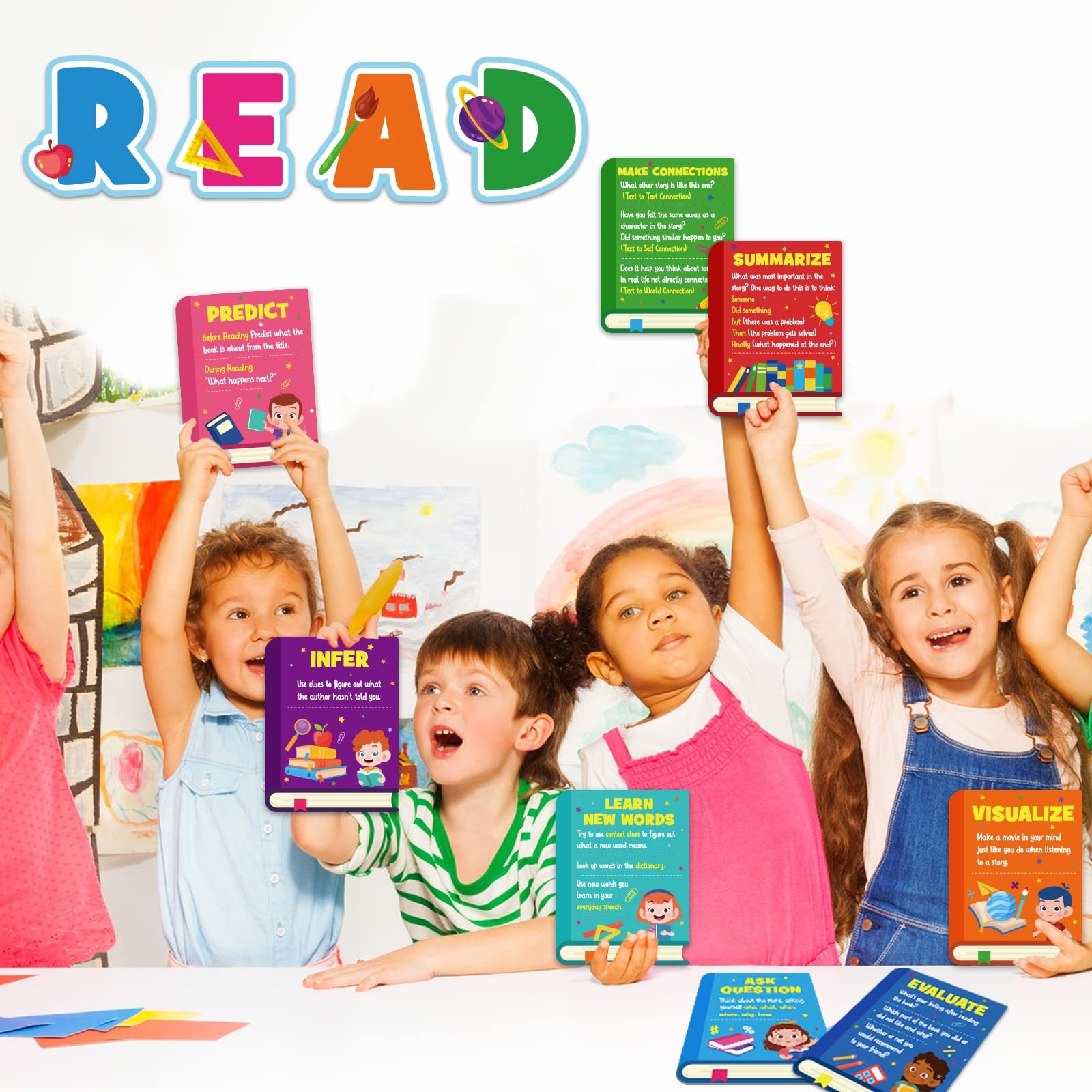Reading Strategy Classroom Decorations Bulletin Board Poster Banner Set Classroo