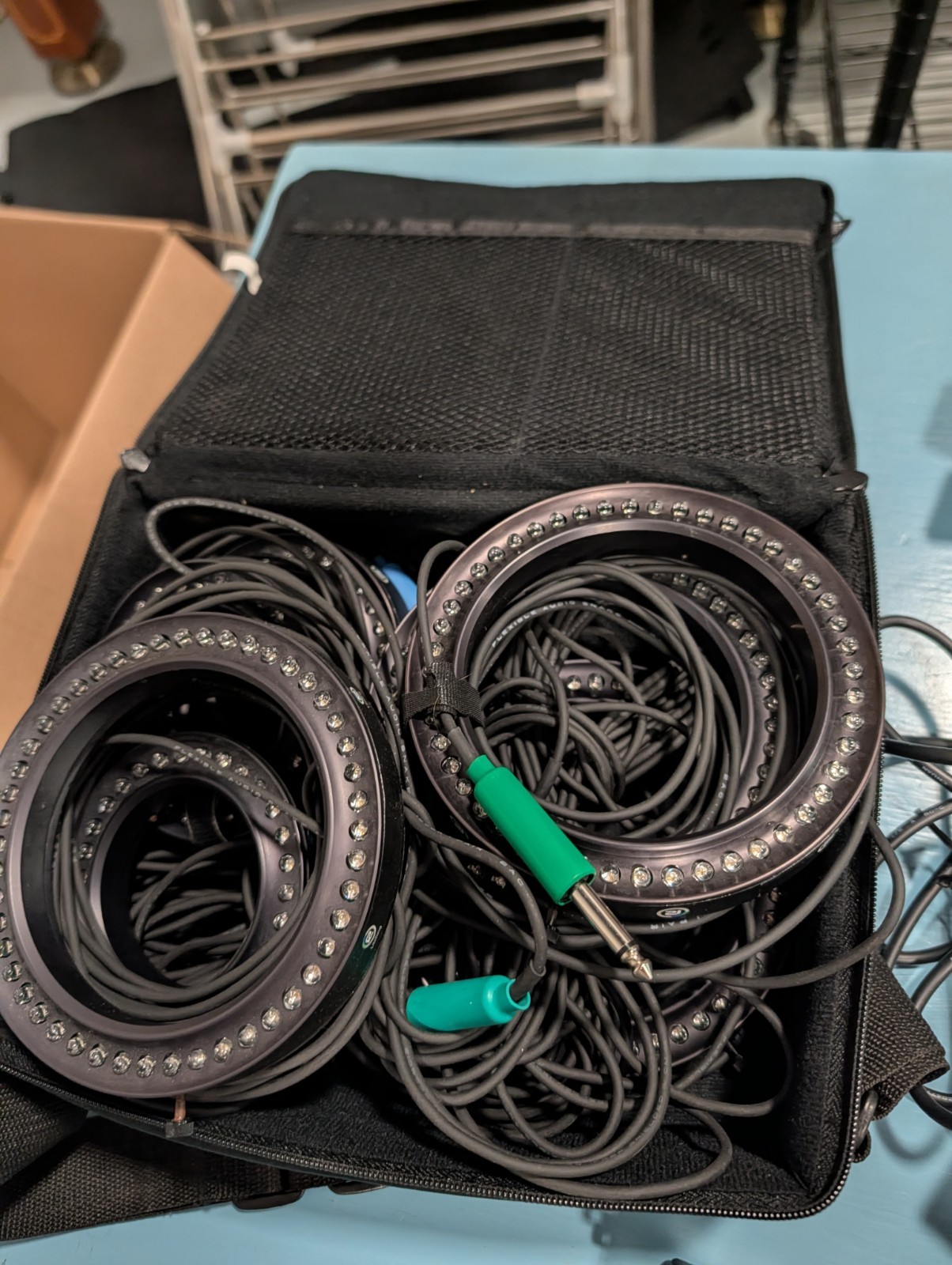 Large Lot Reflecmedia LiteRings Chroma Extra DJ equipment everything in photos