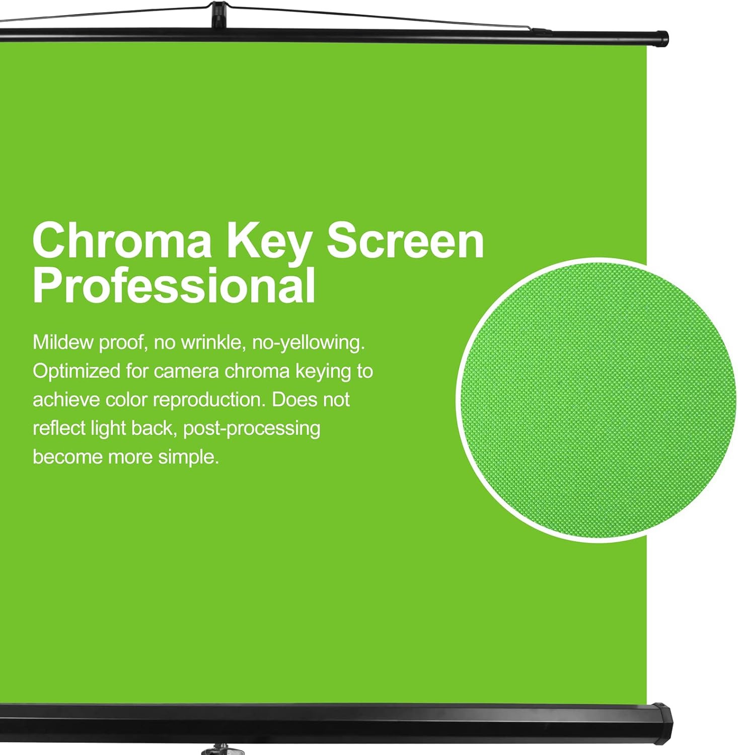 107″ Green Screen Stand, Professional Chromakey Background with Auto-Locking Fra