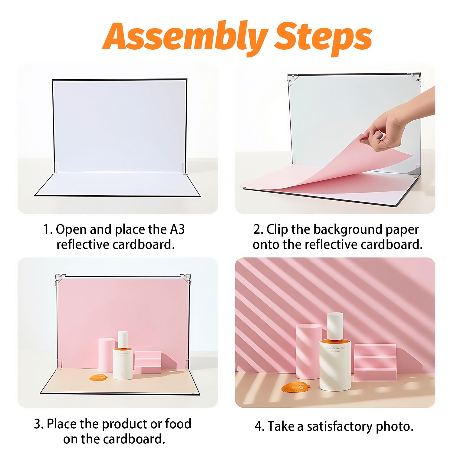 7Pcs Background Paper Photo Prop Backdrop Board Table Top Photography 14 Colors