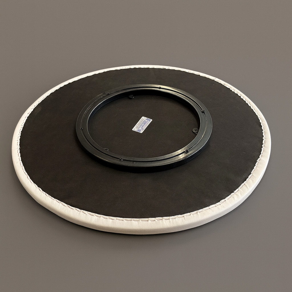 Easy Spin White Photo Table – Manual Rotating Stand for Product Pictures 5 Sizes