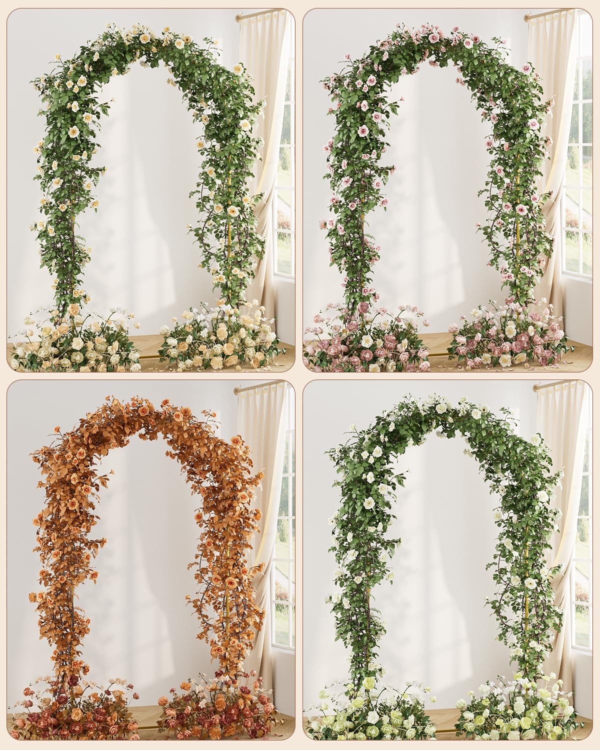 Wedding Arch, Metal Arch Backdrop Stand, Balloon Arch Stand Wedding Frame for…
