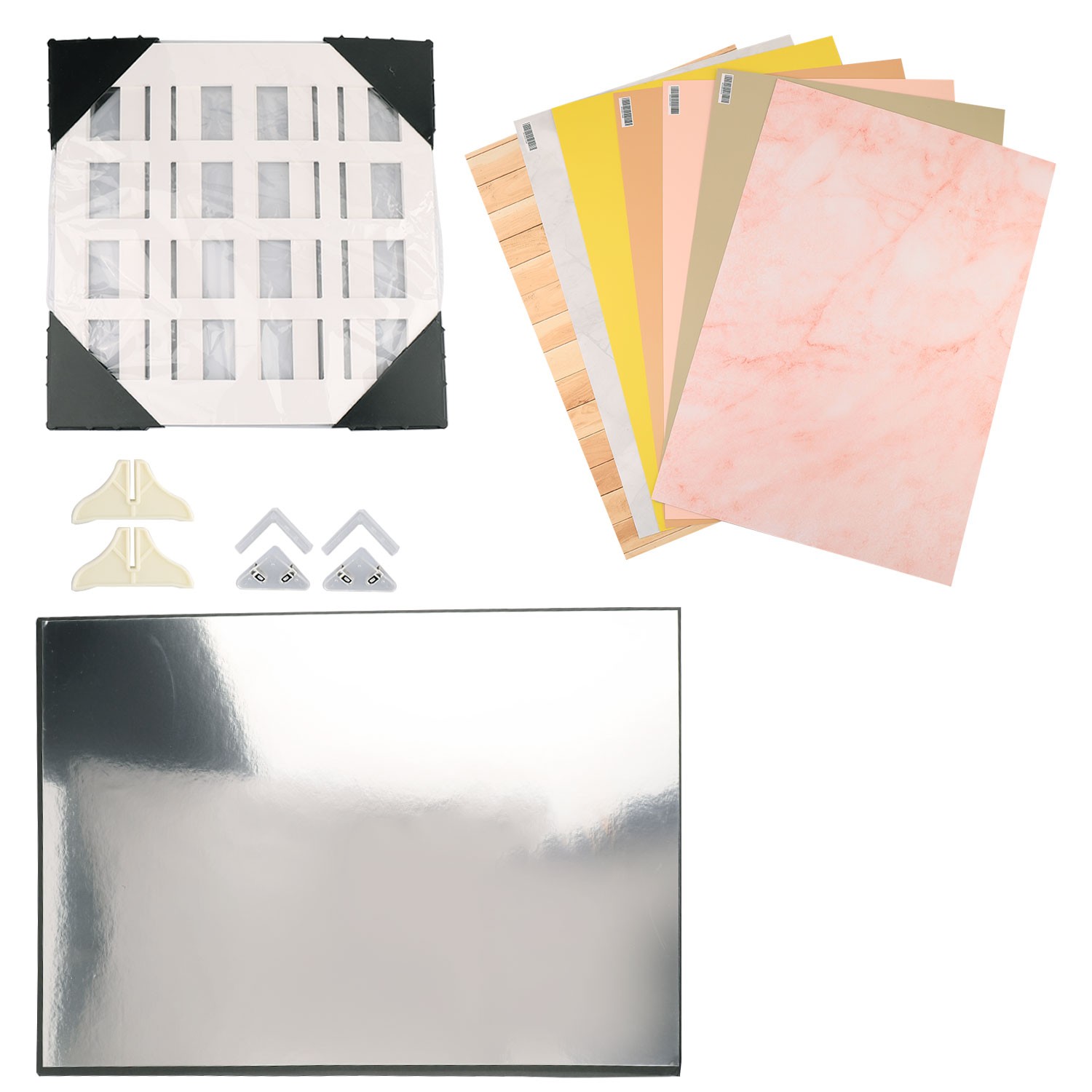 7Pcs Background Paper Photo Prop Backdrop Board Table Top Photography 14 Colors