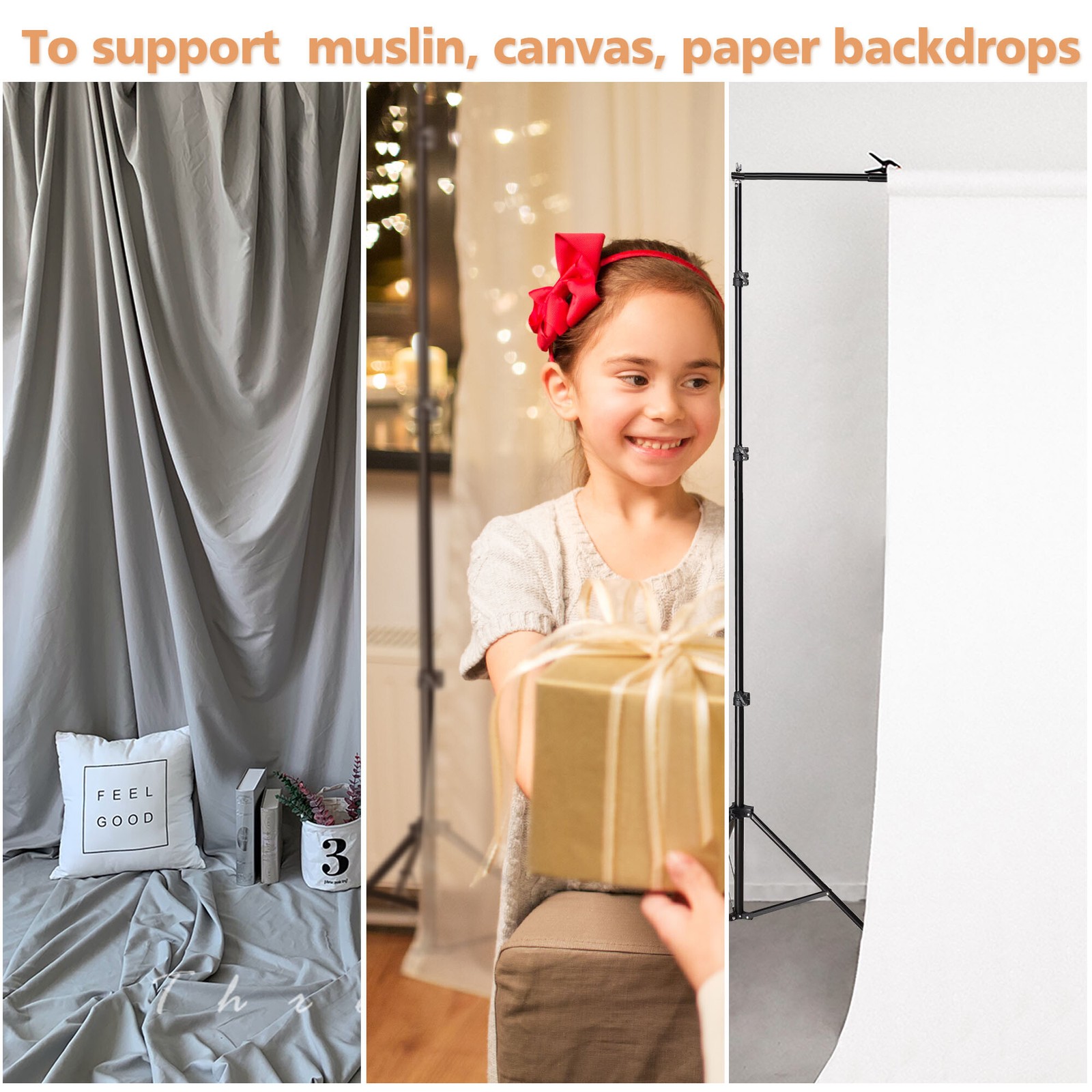 8.5x10Ft Photography Background Backdrop Support Stand Kit Video Shooting Party