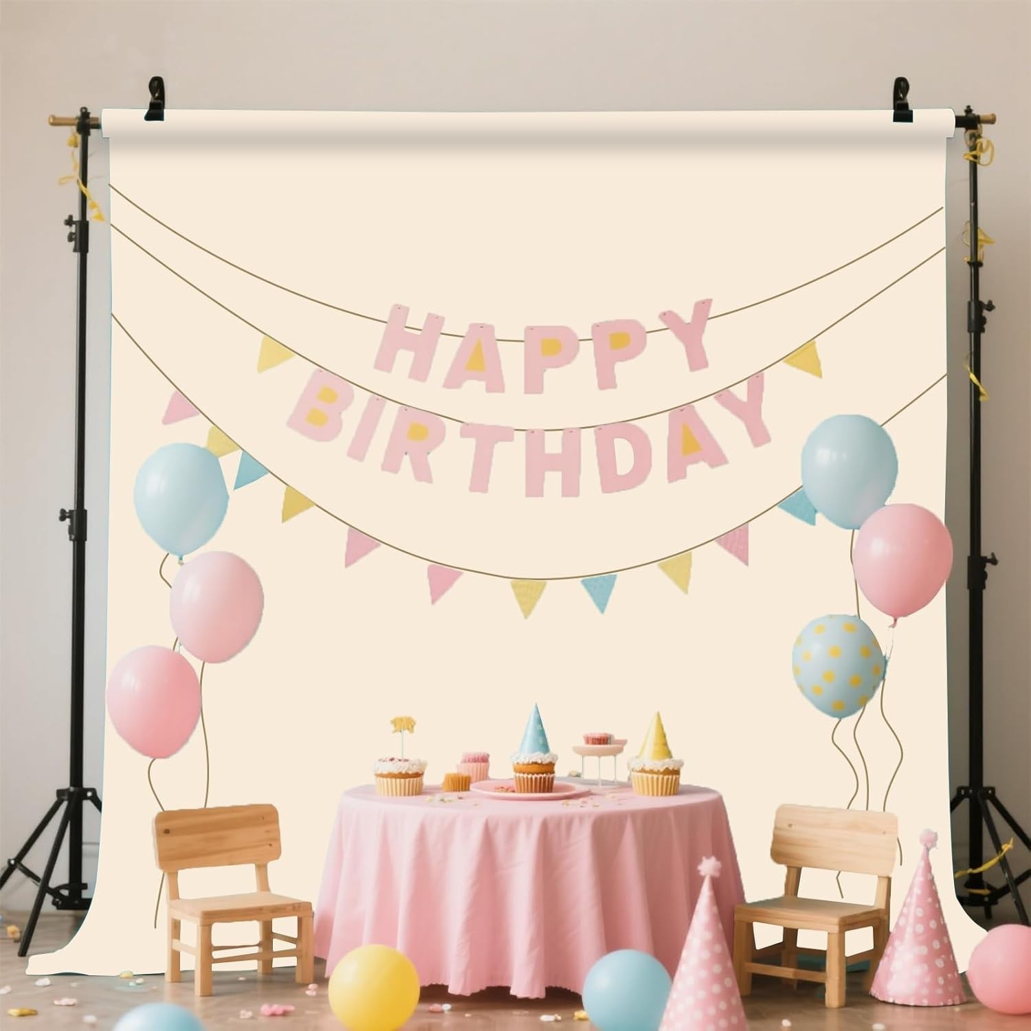 Luxurious Beige Photography Background – Perfect for Portraits & Weddings 5x7FT
