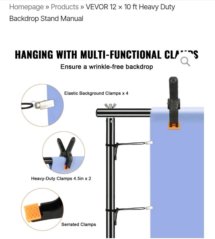 Vevor Backdrop Stand