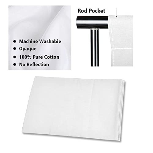 10x12ft White Cotton Muslin Backdrop with 10x10ft Stand & Support Kit for Photog