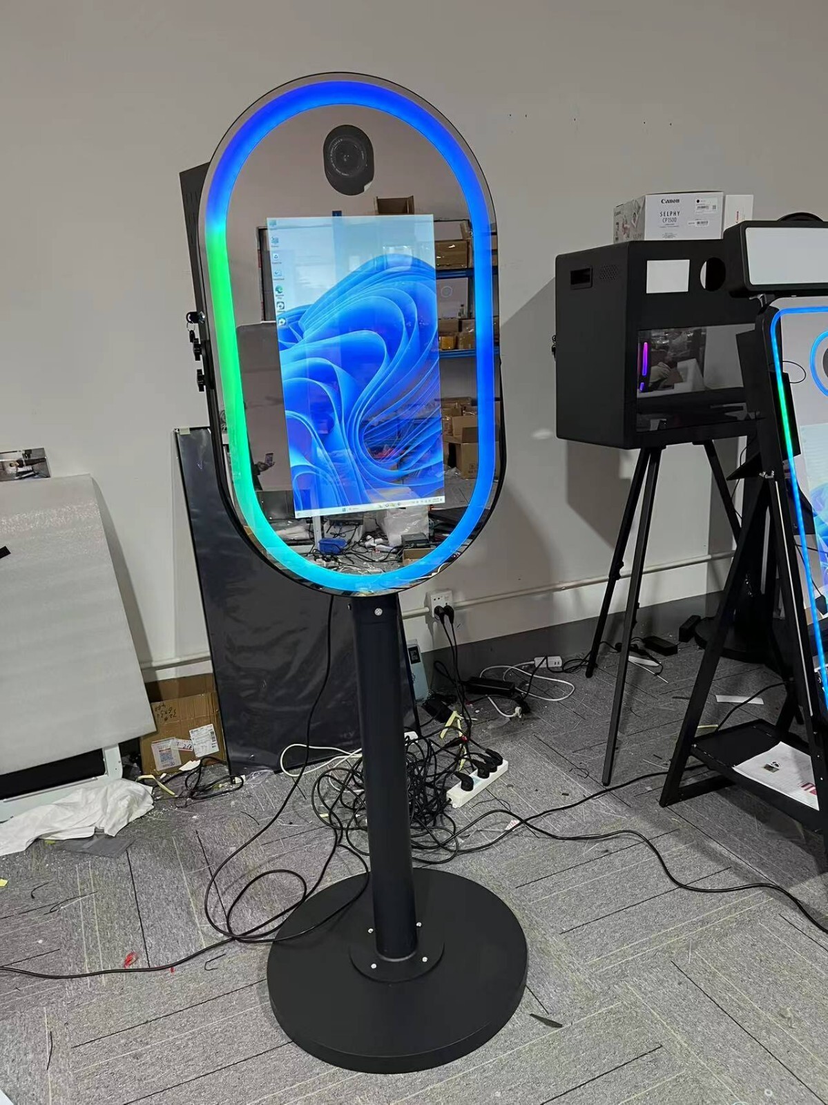 19” Portable Selfie Photobooth with Flight Case & All Accessories Tiktok Insta