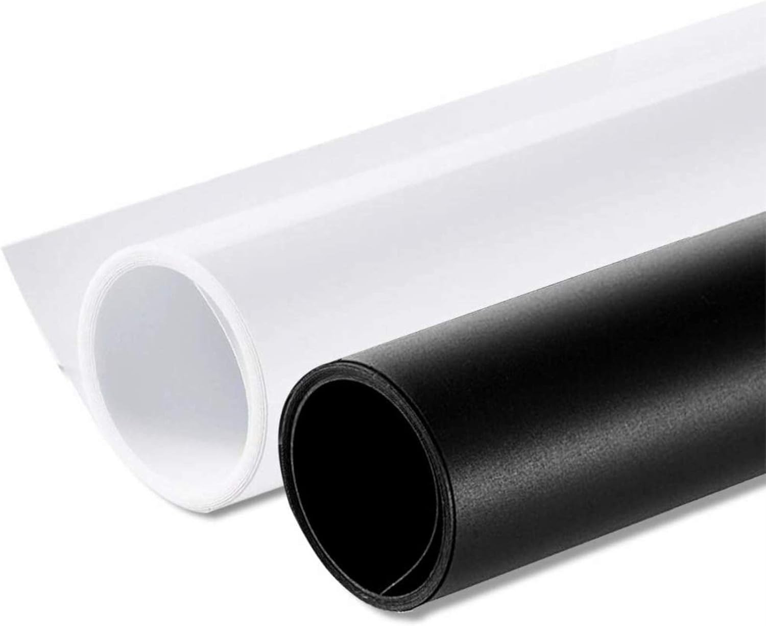 Matte White & Black PVC Backdrop 39×78 in.