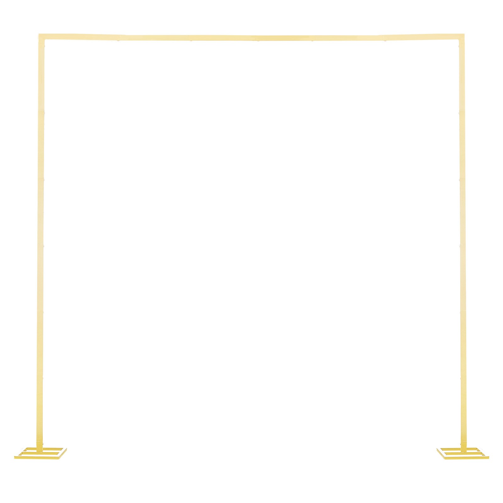 8×8 ft Gold Metal Arch Backdrop Stand for Wedding Party Decoration