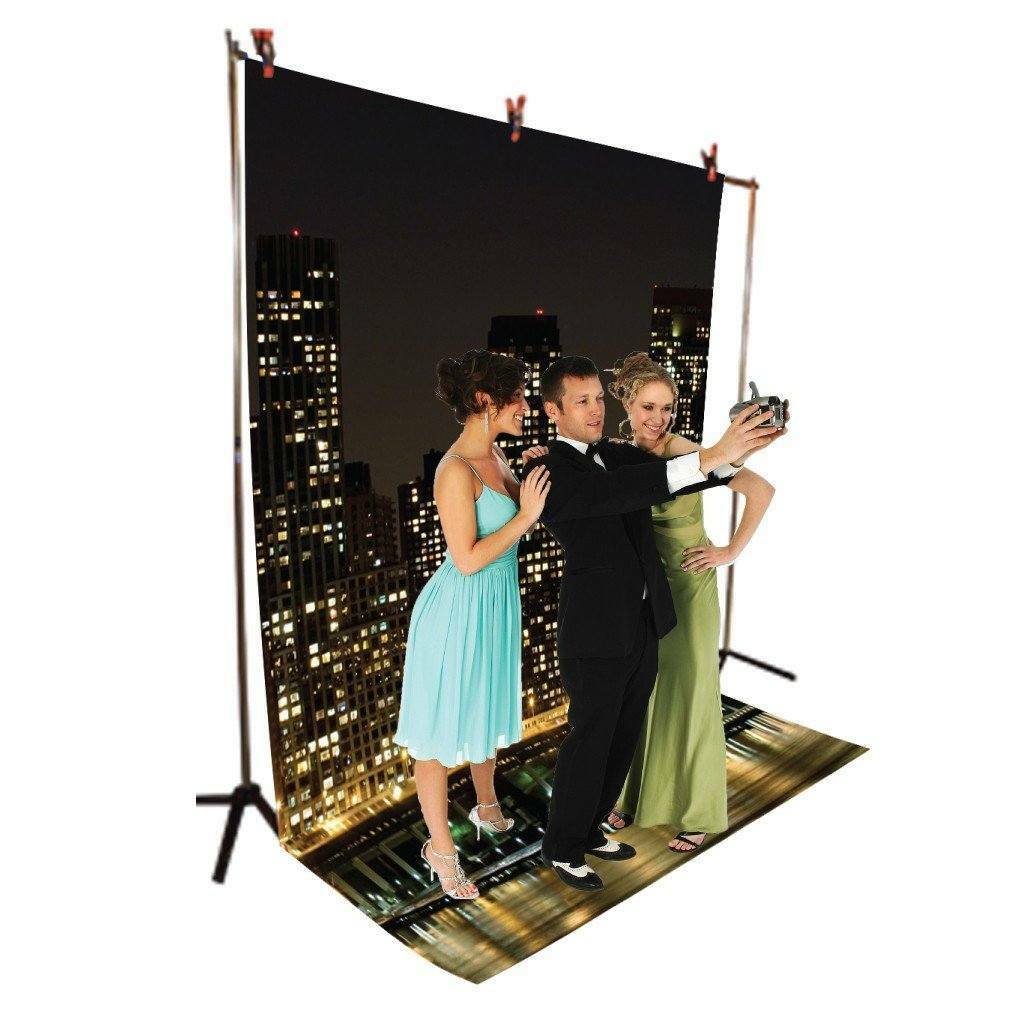 City at Night 15 oz. Vinyl Photography Backdrop – 8’x10′ or 8’x14′