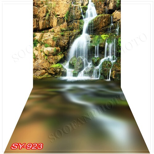 10’x20′ CP Outdoor Waterfall Scenic Microfiber Fabric background backdrop SY923