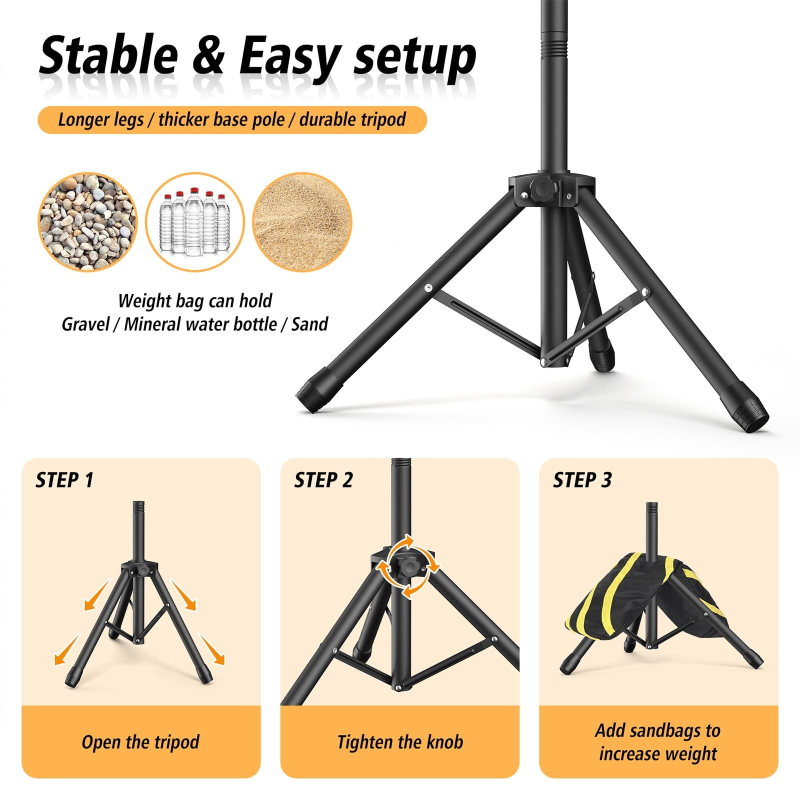 Backdrop Stand 10×7.5ft(WxH), Heavy Duty Adjustable Photo Back Drop Stand kit…