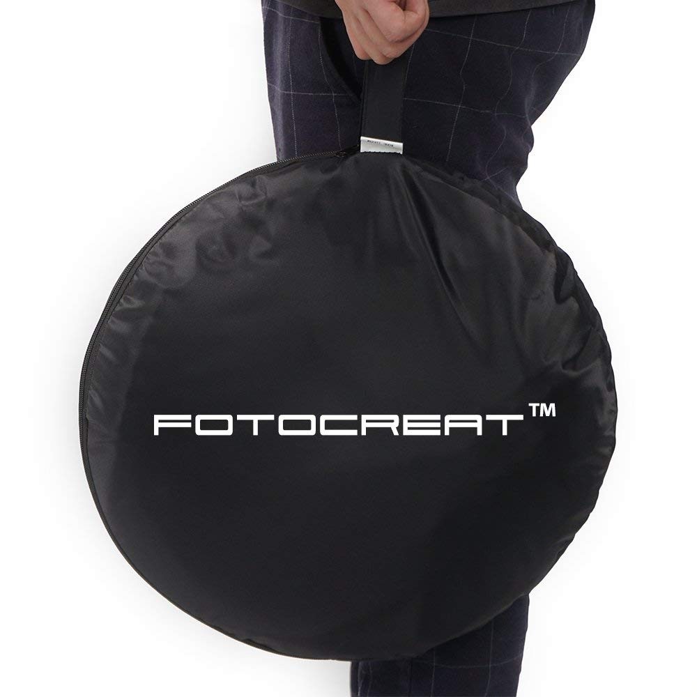 FOTOCREAT-5×6.5ft(1.5x2m) Black/White Double-Sided Pop-Up Collapsible Backdro…