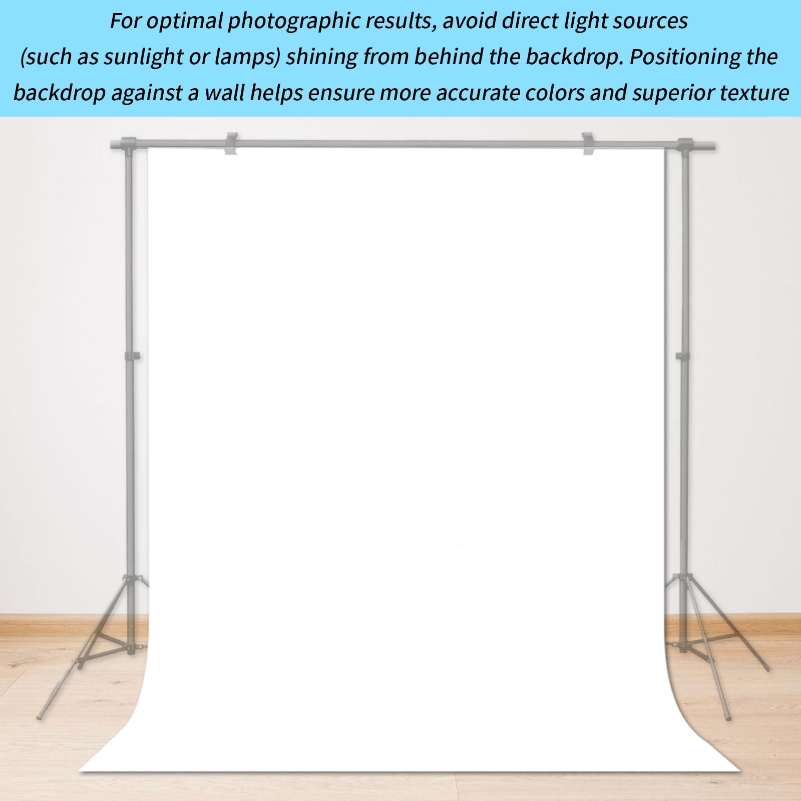 Uhexoyo White Portrait Backdrop for Photography,Photobooth 5x7FT,