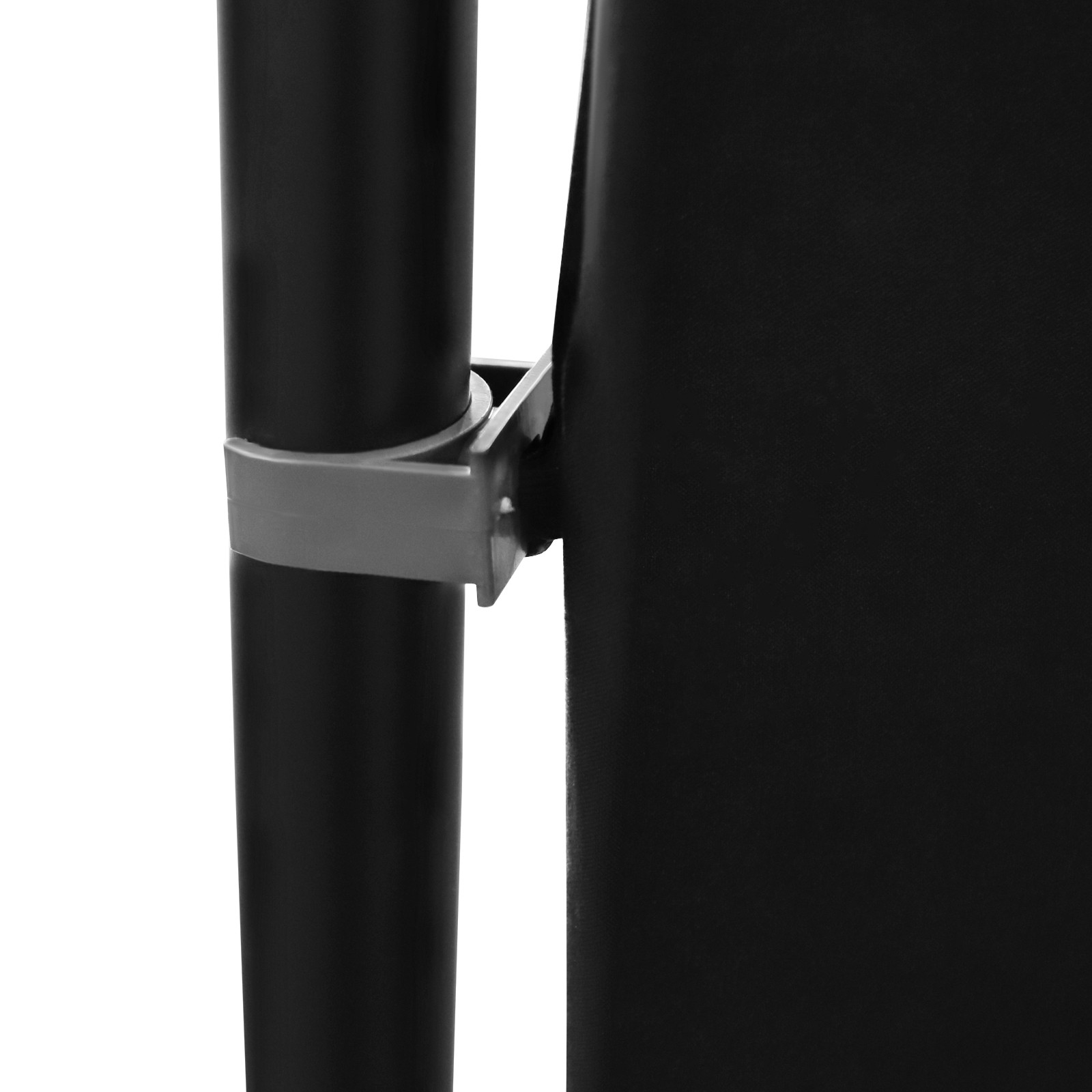 Backdrop Stand Floor Standing Photography Backdrop Stand w/Black Cloth 3.88*2.3m