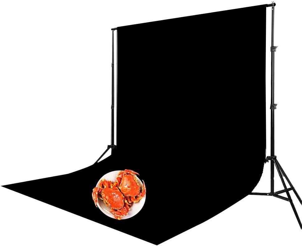 Black Velvet Photography Backdrop,Light Absorbing 150x150cm, as picture show