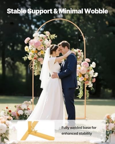 VEVOR Arch Backdrop Stand, 7.2 x 4 ft, Stable Structure, Easy Assembly, 1 Set