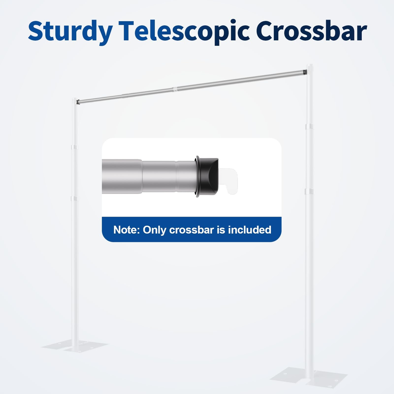 4-10ft Adjustable Crossbar Pipe and Drape for Backdrop Stand
