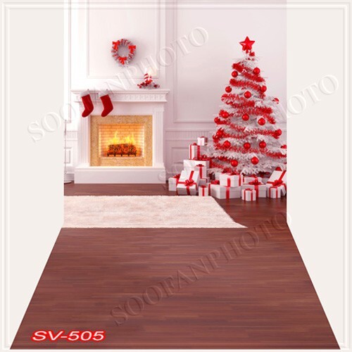 10’x20’CP Christmas Season Scenic Microfiber Fabric background backdrop SV505