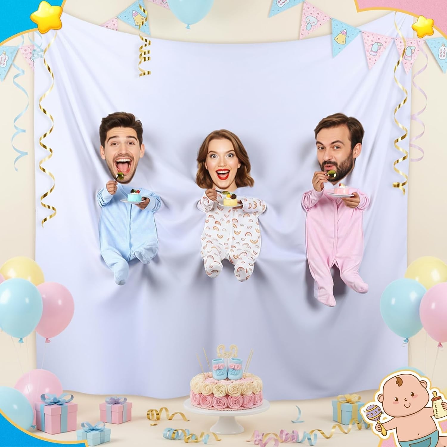 Baby Shower Game Feed Me Baby Funniest Game Ever for Gender Reveals Feed Blin…