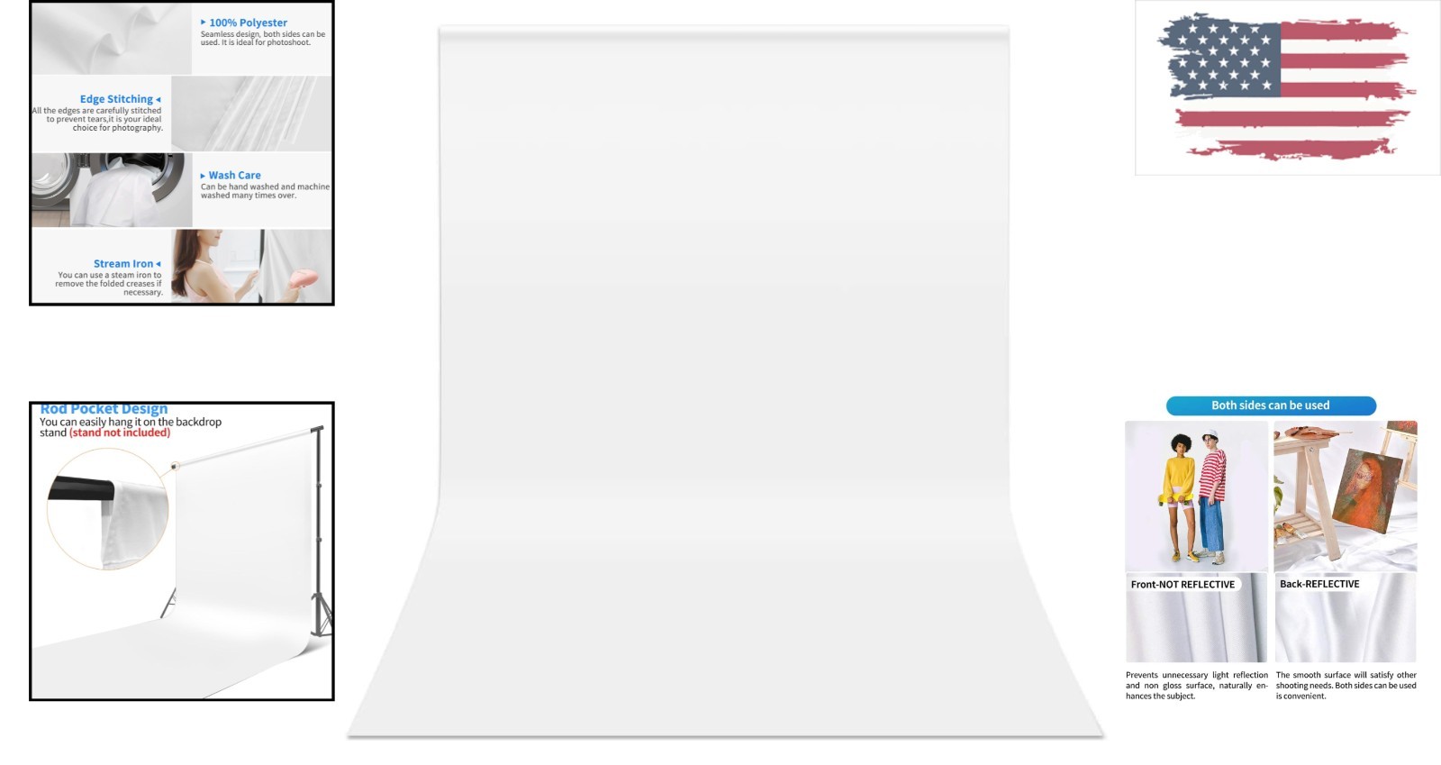 10x12ft Seamless White Photography Backdrop for Stunning Events and Photoshoots